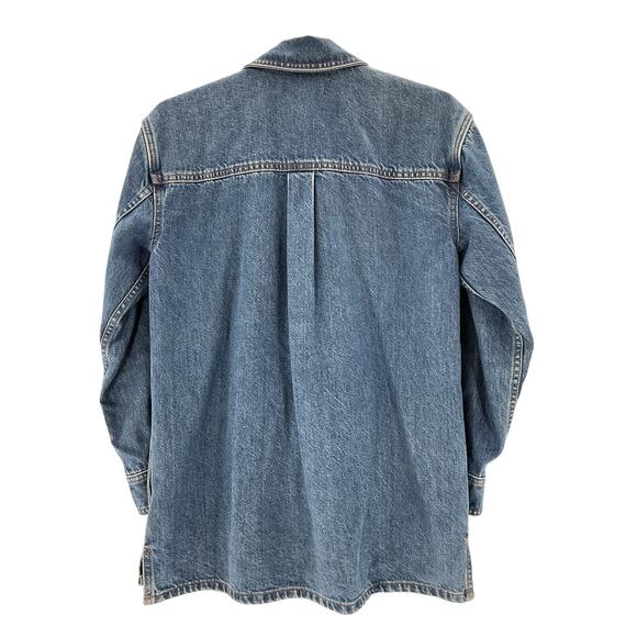 Madewell Blue Cotton Nj510 Denim Shirt-Jacket Size S - Picture 2 of 3